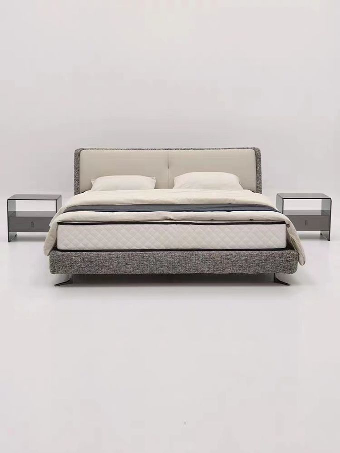 Villa Upscale Bedroom Sets Home Modern Simple Fabric Upholstered Bed 3