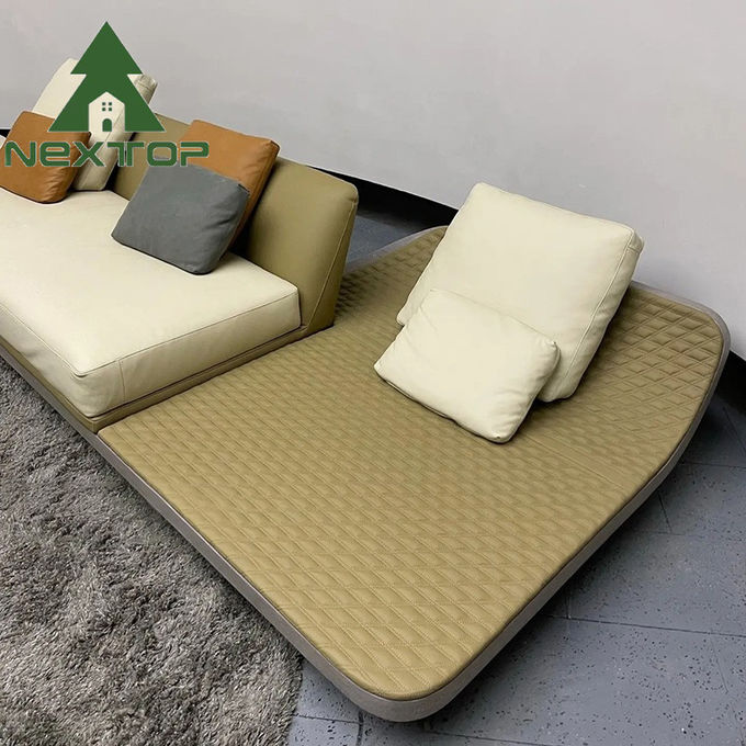 Custom Interior Luxury Sofa Furniture Elegant Curved Floor Seating Sofa 2