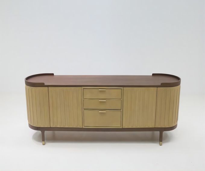 Modern Kitchen Marble Cabinets Wooden Italian Upholstery Sideboard Cabinets 4