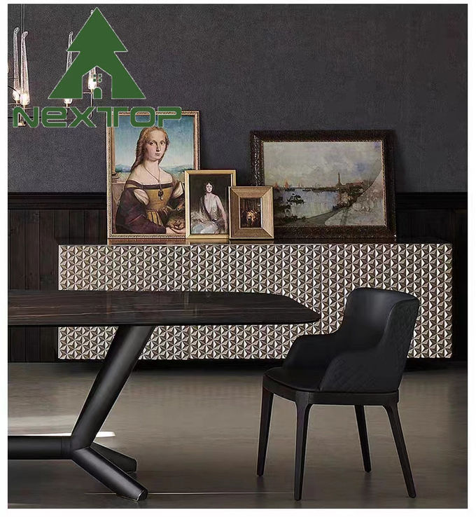 Metal Solid Wood Silver Luxury Sideboard Cabinets For Dining Room Living Room 2