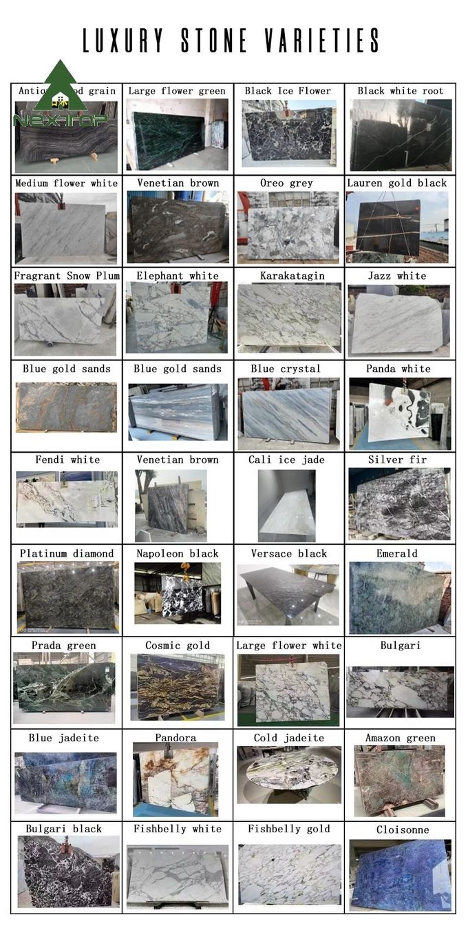 OEM Dining Room Furniture For 8-12 Full Marble Rectangular Dining Table Set 0