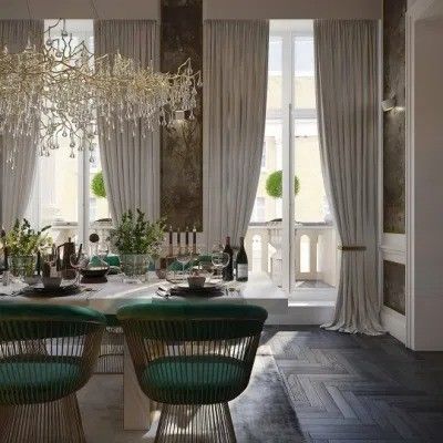 Restaurant Villa White Marble Top Dining Table 8 10 Metal Chairs Set 0