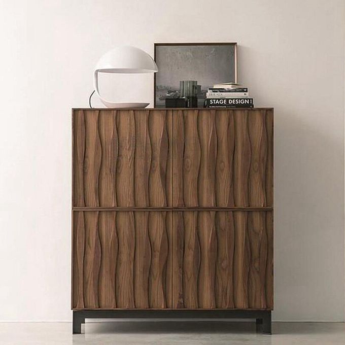 Black Walnut High End Storage Cabinet Dining Sideboard Antique Vintage Style 2