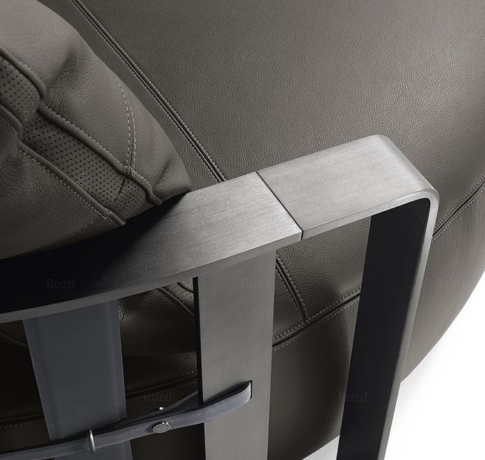 Detachable Custom Sofa Bed Italy Round Large Grey Black Cowhide Sofa Bed Furniture 0