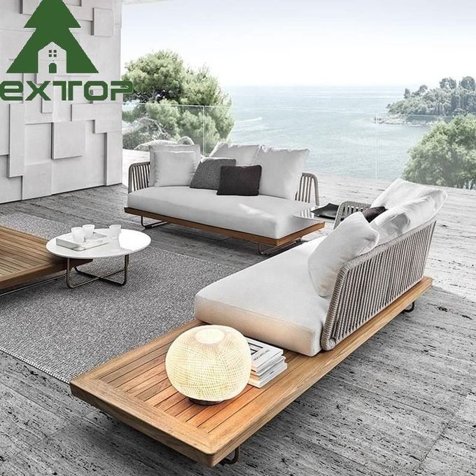 Rope Outdoor Poolside Sectional Sofa Set Large Bulk Luxury Garden Sets 2