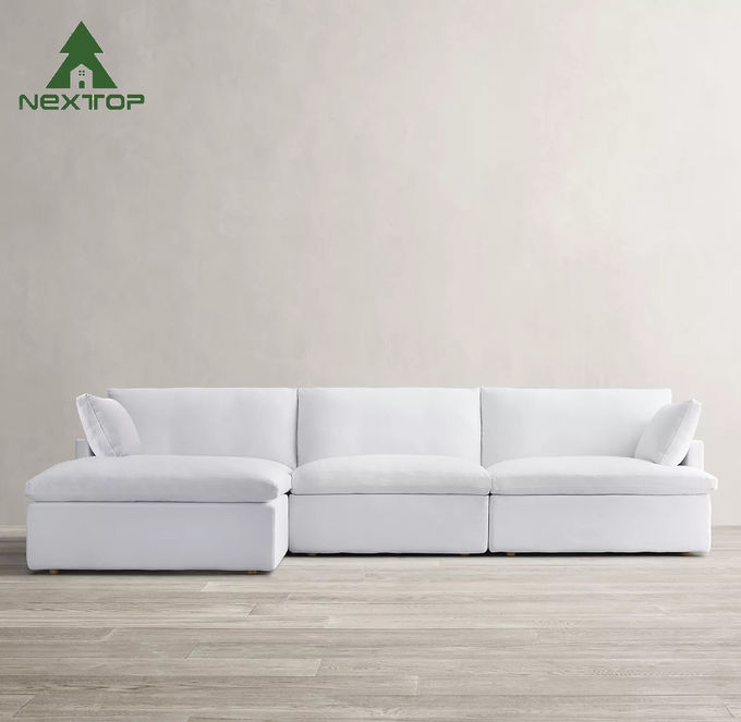 Modern Fashion Outdoor Leisure Home Furniture Straight L Shape Sofa Set 2