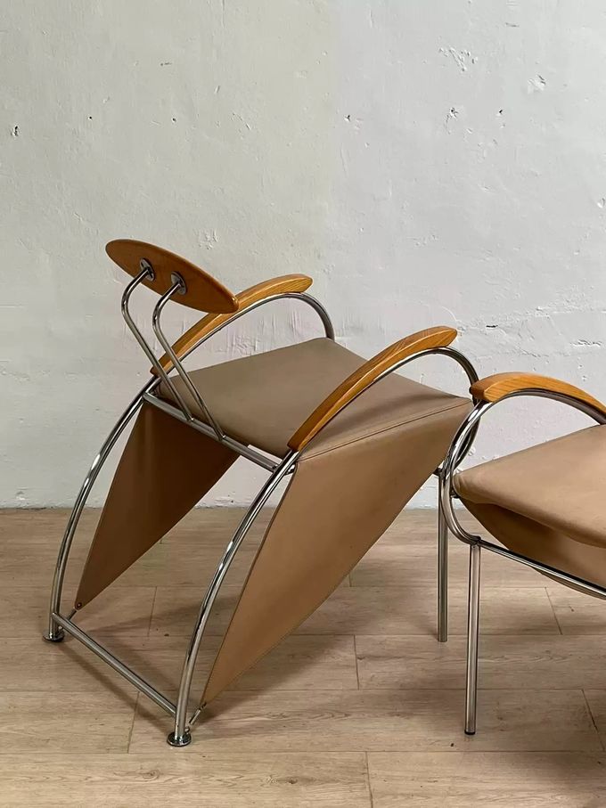 Junior Art Style Armchair Lounge Leisure Office Chair Designer Model 4