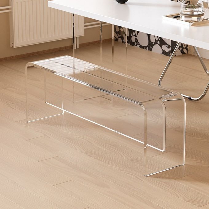 Transparent Suspended Acrylic Bench Living Room Doorway Shoe Dining Bench 3