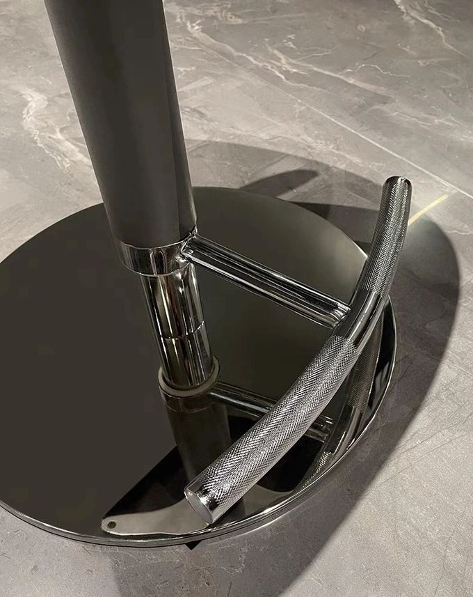 Adjustable Stylish Bar Stools Modern White Minimalist SS Base For Casual Entertainment Area 6