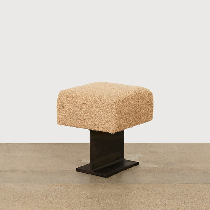 Light Luxury Metal Fabric Sofa Stool Shoe Change Bedside Cloakroom Bench ODM 0