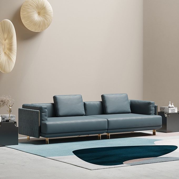 Modern Luxury Hotel Reception Sofa Solid Wood Frame Negotiation Sofa 2