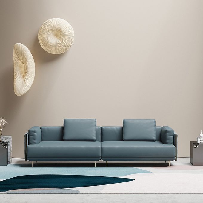 Modern Luxury Hotel Reception Sofa Solid Wood Frame Negotiation Sofa 1