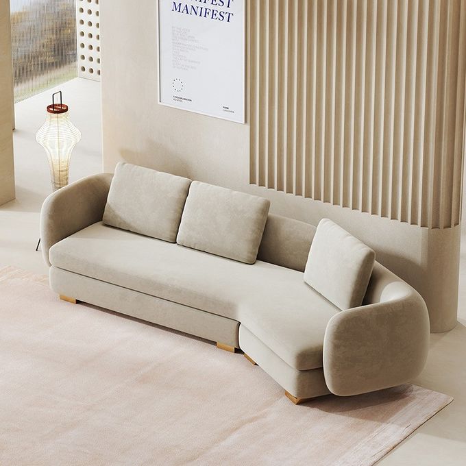 Modern 3 4 5 Star Hotel Lobby Furniture 4 Seater Reception Curved Sofa Set 0