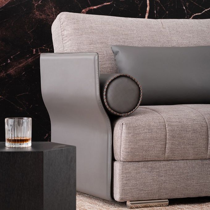 High End Hotel Lobby Furniture Lounge Fabric Relaxing Lazy Togo Unit Sofa Set 3