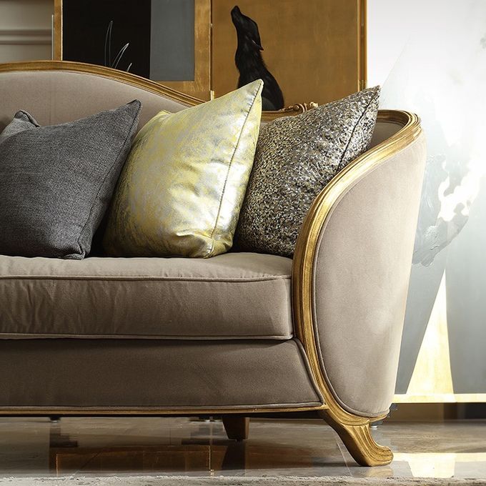 French Antique Hotel Lobby Furniture Office Room Sofa Sets 4