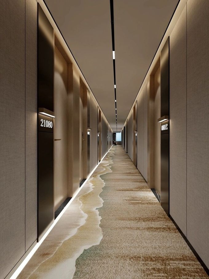 Customised Modern 5 Star Bedroom Furniture Standard Comfortable Wooden Beds 0