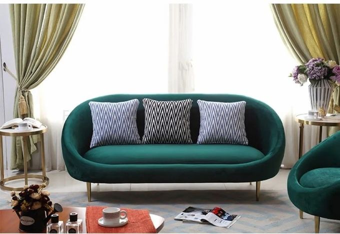 Modern Fashion Hotel Guest Room Velvet Sofas Undertake Hotel Projects 0