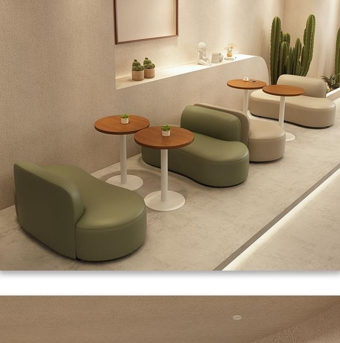 High End Besopke Leisure Sofa Coffee Table Free Combination Set Green Beige Color 3