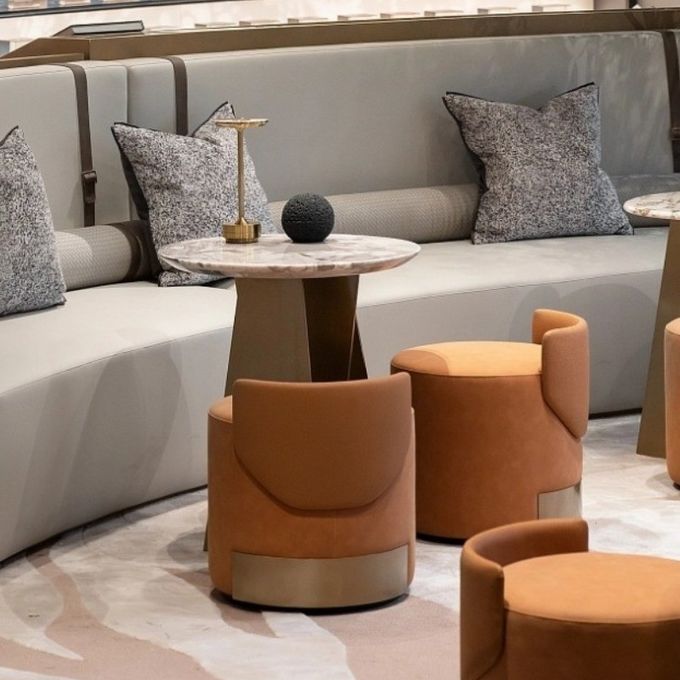 Modern Luxury Hotel Lobby Furniture Office Reception 1 2 3 Sofas Coffee Table Set 4