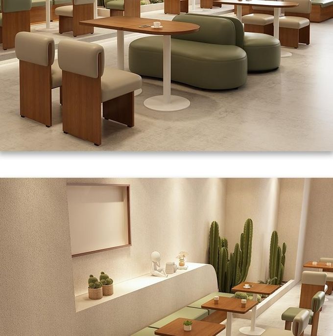 High End Besopke Leisure Sofa Coffee Table Free Combination Set Green Beige Color 4