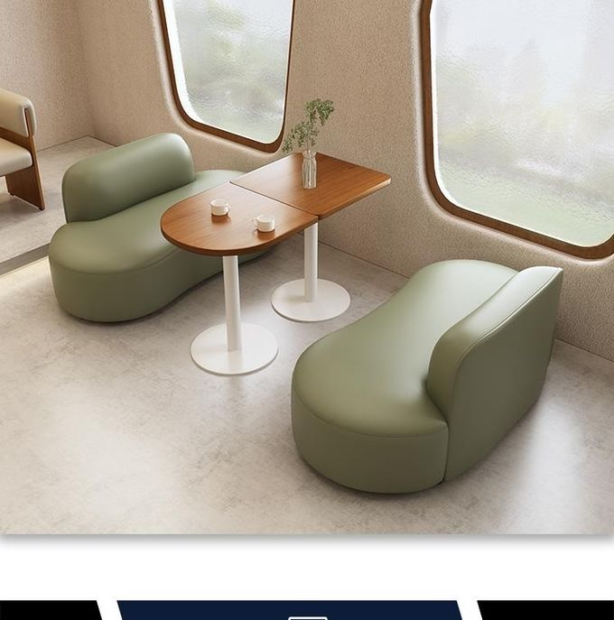 High End Besopke Leisure Sofa Coffee Table Free Combination Set Green Beige Color 1