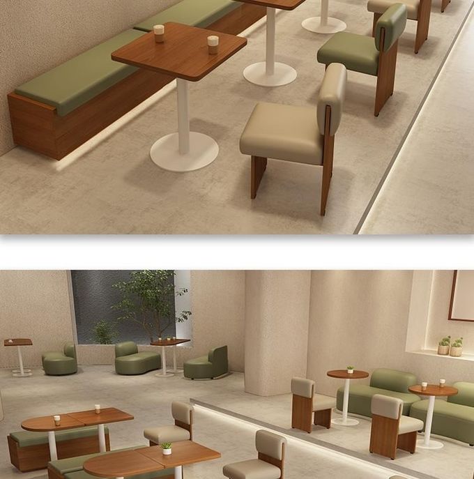 High End Besopke Leisure Sofa Coffee Table Free Combination Set Green Beige Color 2