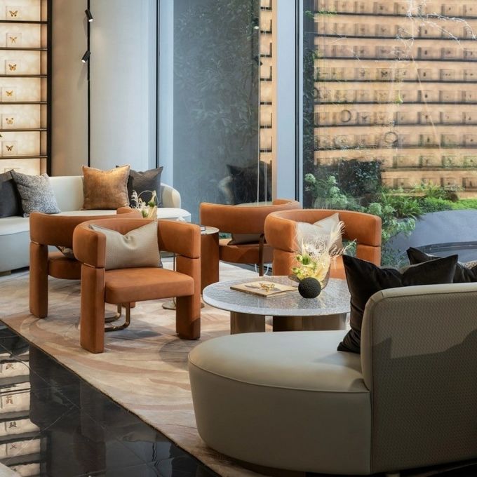 Modern Luxury Hotel Lobby Furniture Office Reception 1 2 3 Sofas Coffee Table Set 0