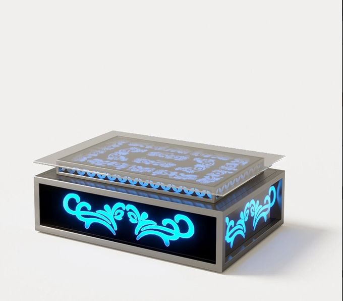 High Grade Multi Function Bar Hotel Coffee Table With Black Sofa Set 4