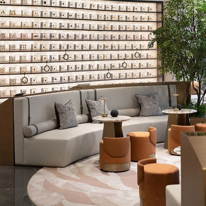 Modern Luxury Hotel Lobby Furniture Office Reception 1 2 3 Sofas Coffee Table Set 3