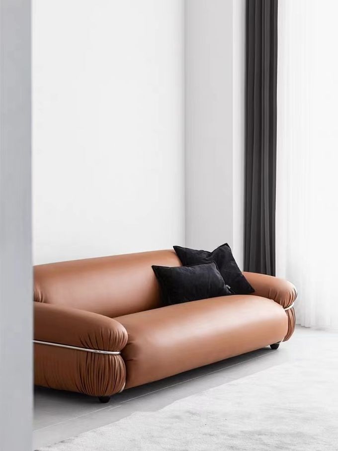 Star Hotel Room Minimalist Steel Ring Sofa Guest Room Center Reception 5