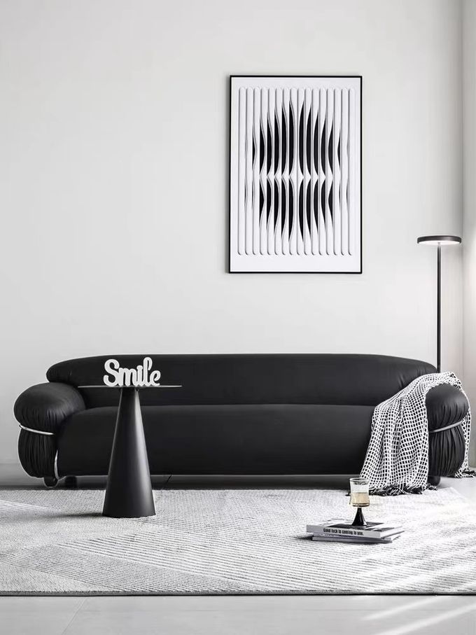 Star Hotel Room Minimalist Steel Ring Sofa Guest Room Center Reception 6