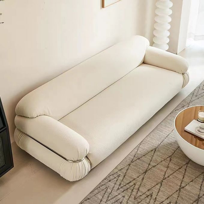 Star Hotel Room Minimalist Steel Ring Sofa Guest Room Center Reception 2