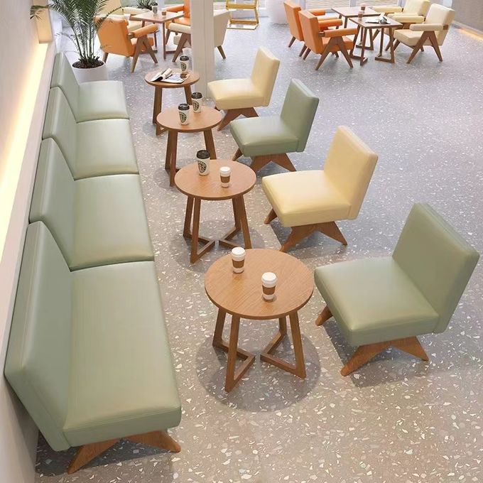 Five Star Hotel Lobby Furniture Negotiation Sofa Table And Chair Set 2