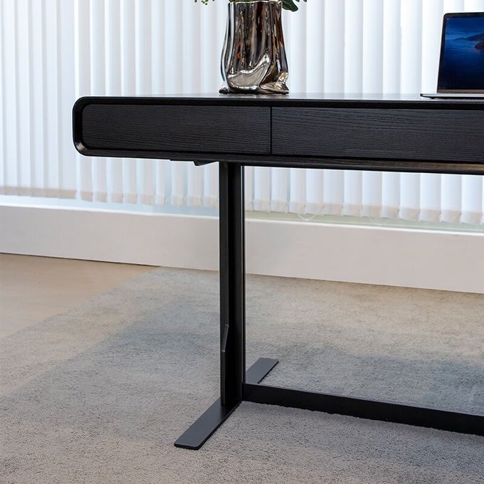 Italian Style Simple T Leg Writing Desk for Commercial Home 5