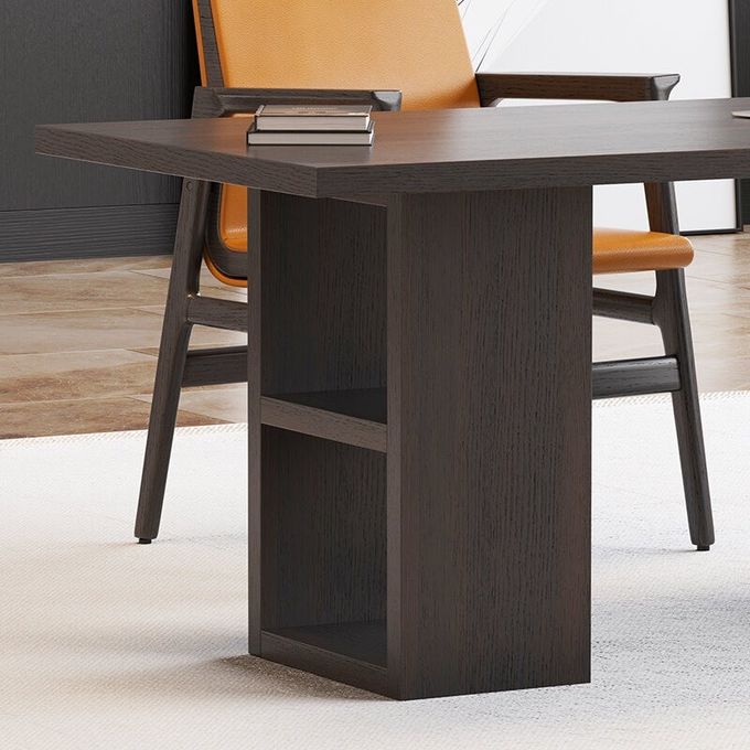 Study Boss Home Office Computer Desk Solid Wood Customized 1