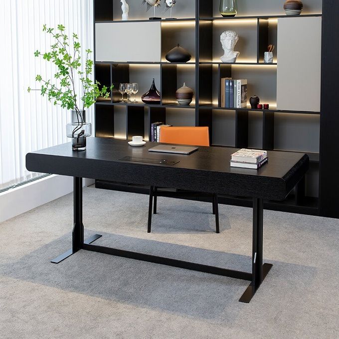 Italian Style Simple T Leg Writing Desk for Commercial Home 2