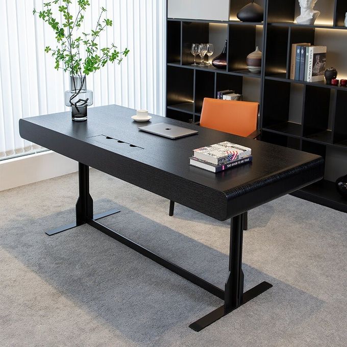 Italian Style Simple T Leg Writing Desk for Commercial Home 3