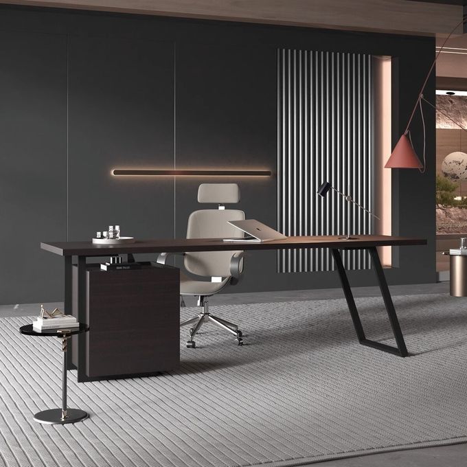 Large 2m Boss Manager Desk With High Back Swivel Chair Set 0