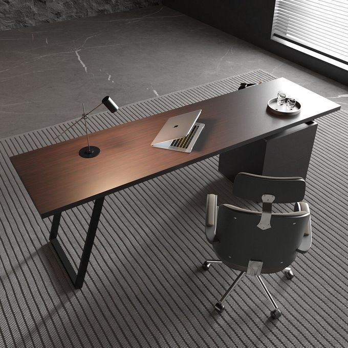 Large 2m Boss Manager Desk With High Back Swivel Chair Set 2