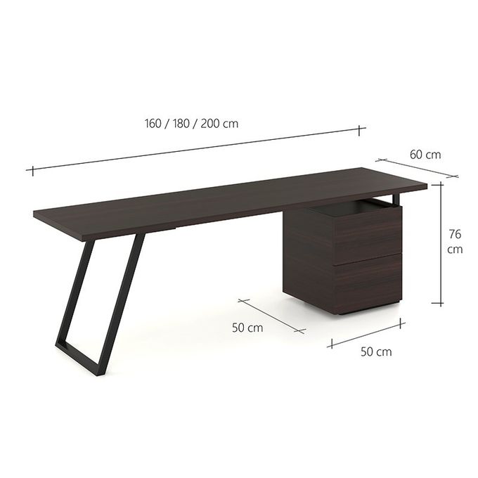 Large 2m Boss Manager Desk With High Back Swivel Chair Set 6