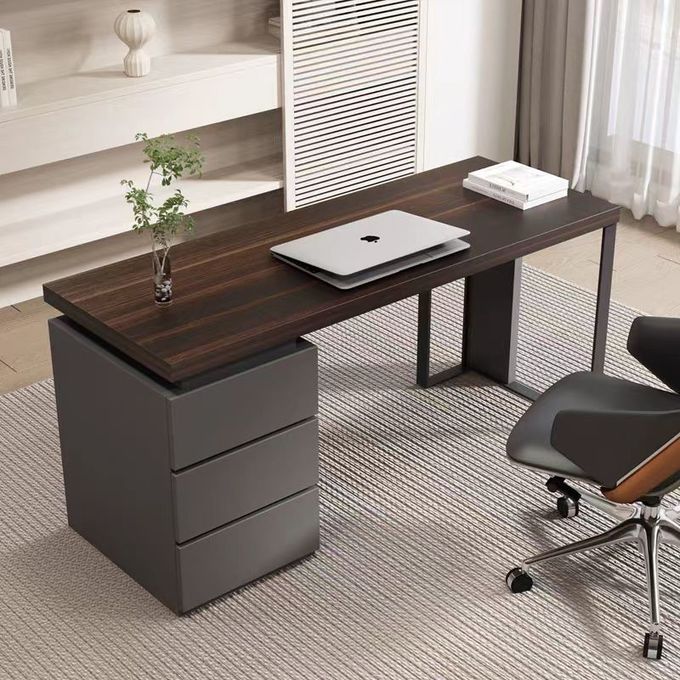 ODM Solid Wood Computer Desk With Drawers For Organising Books 3