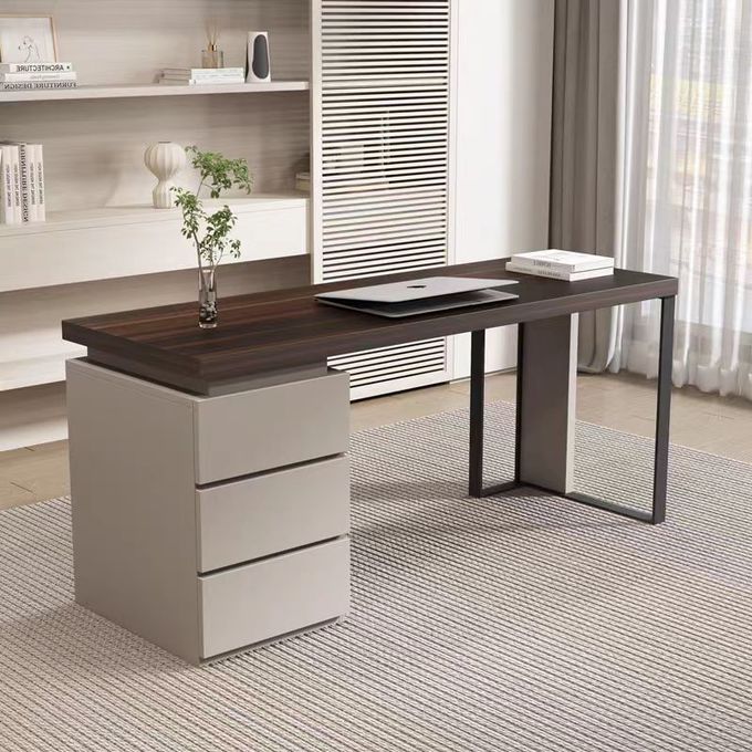 ODM Solid Wood Computer Desk With Drawers For Organising Books 2