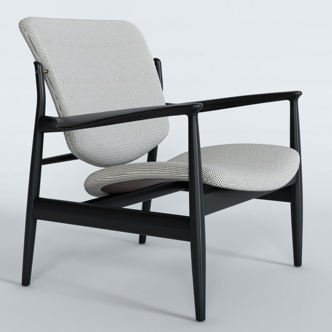 Modern French Style Teak Chairs Fabric Recliner Lounge Area 3