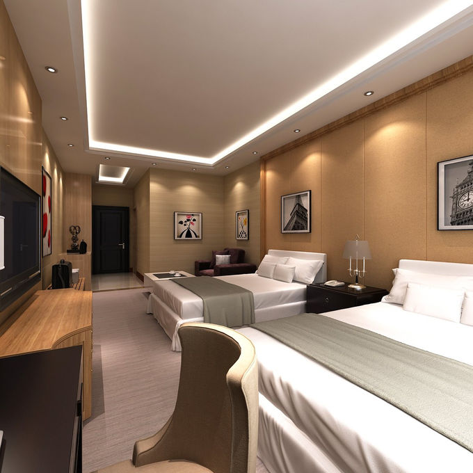 MDF Wooden Bedroom Furniture Fully Furnished Five Star Hotel Resort Accommodation Suites 1