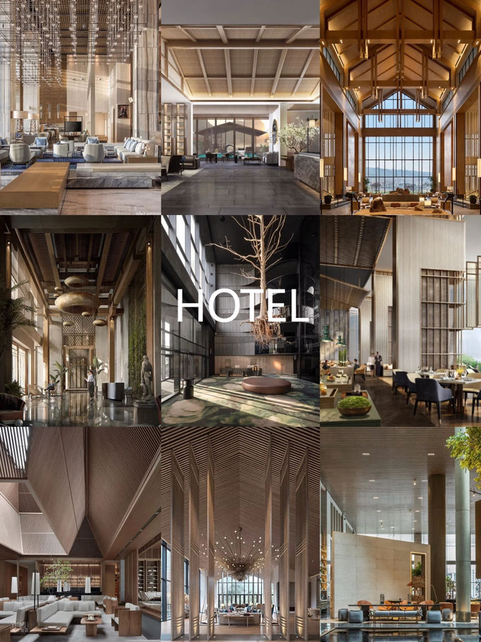 OEM Hospitality Hotel Bedroom Furniture Modern Walnut Wood Finish 1