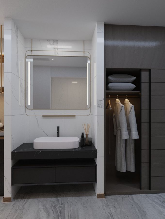 Stain Resistant Hotel King Guest Room Furniture Custom Fully Furnished 8