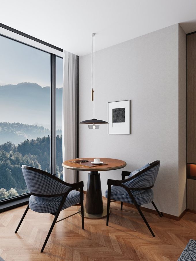 Stain Resistant Hotel King Guest Room Furniture Custom Fully Furnished 4