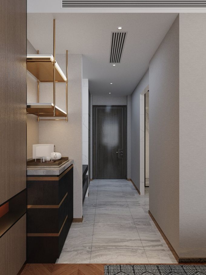 Stain Resistant Hotel King Guest Room Furniture Custom Fully Furnished 5