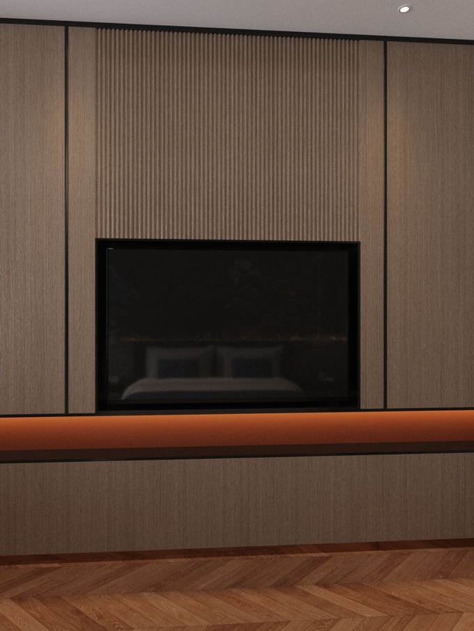 Stain Resistant Hotel King Guest Room Furniture Custom Fully Furnished 7