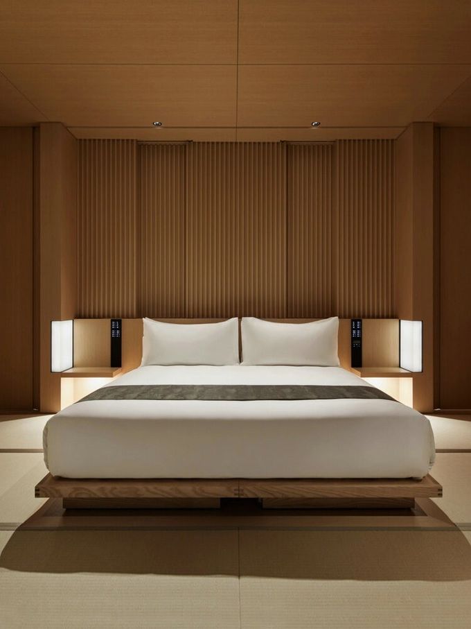 Modern Interior Star Hotel Logs Custom Solid Wood Furniture 4